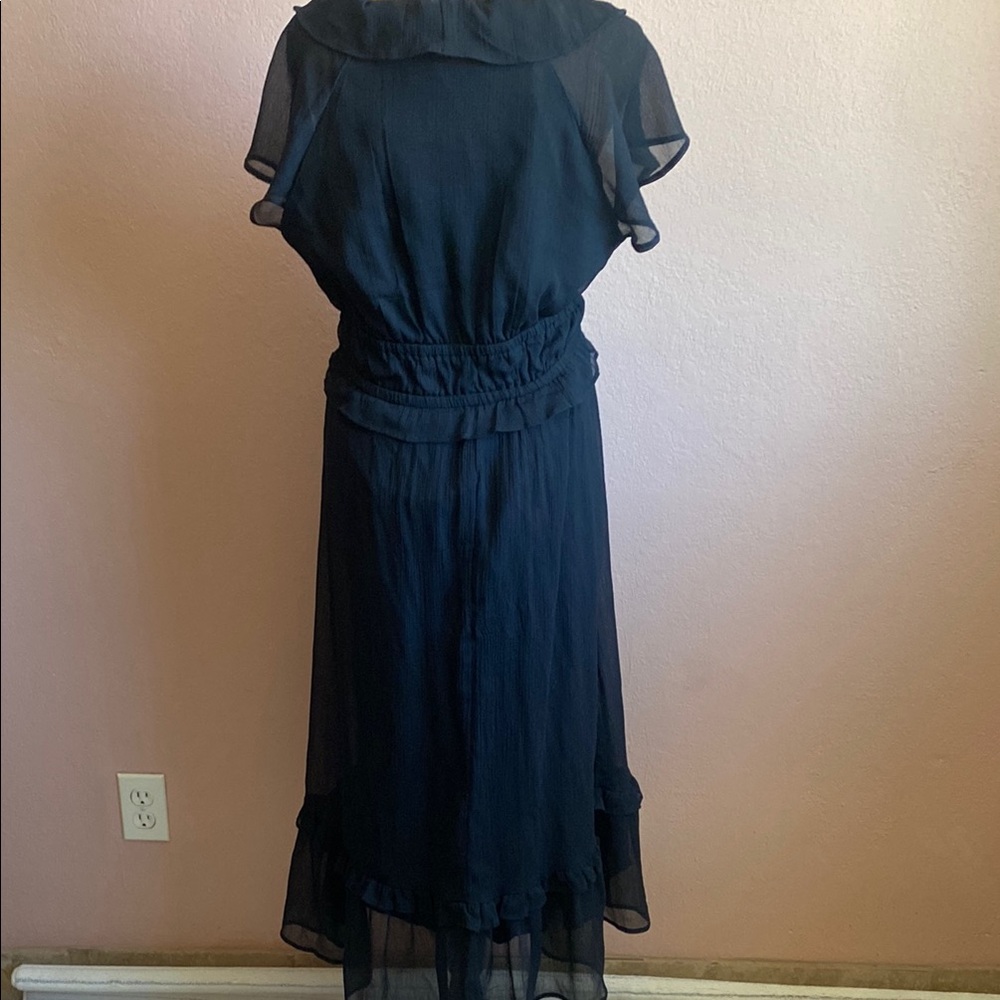 OLD NAVY Elegant Black Ruffle Dress - Picture 5 of 10